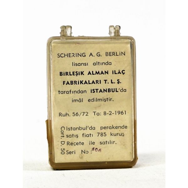 Cortiron Depot Ampul - Birleşik Alman Fabrikaları, yükseklik 5,5 cm…