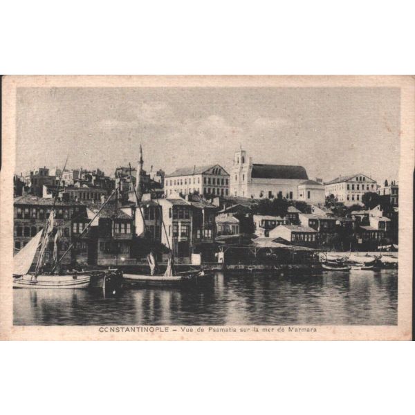 Denizden Samatya sahili manzarası, 