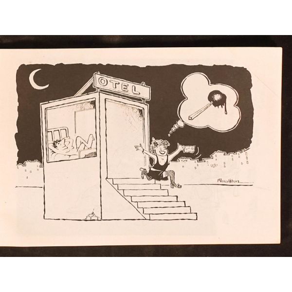 BİR VARMIŞ BİR YOKMUŞ (Karikatür Albümü), Murat İlhan, Mayıs 1991, Cem Ofset, Samsun, 78 sayfa, 20x14 cm, İTHAFLI VE İMZALI...