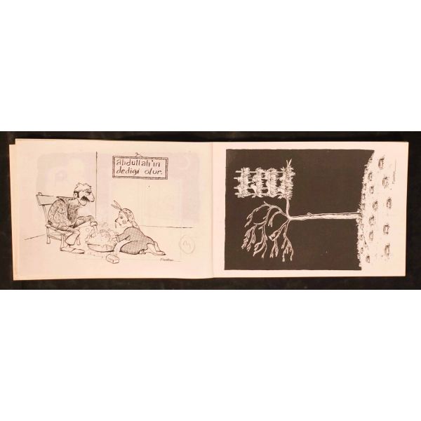 BİR VARMIŞ BİR YOKMUŞ (Karikatür Albümü), Murat İlhan, Mayıs 1991, Cem Ofset, Samsun, 78 sayfa, 20x14 cm, İTHAFLI VE İMZALI...