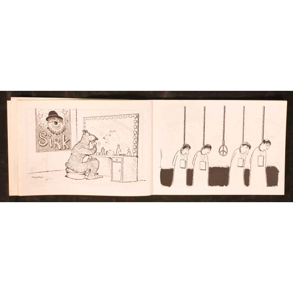 BİR VARMIŞ BİR YOKMUŞ (Karikatür Albümü), Murat İlhan, Mayıs 1991, Cem Ofset, Samsun, 78 sayfa, 20x14 cm, İTHAFLI VE İMZALI...