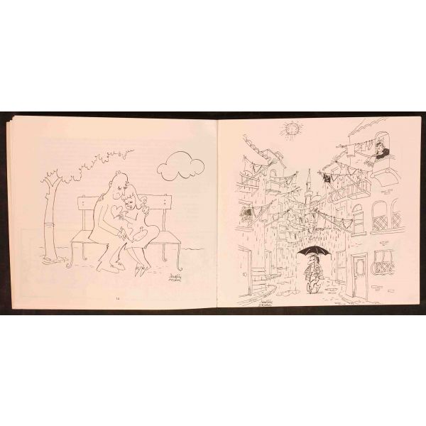 Nadreddin Hoca´nın Torunları: İBRAHİM ERSARAÇ (Çizginin Gölgesi), Ocak 2000, Karikatürcüler Derneği Yayınları, 71 sayfa, 19x18 cm, İTHAFLI VE İMZALI...