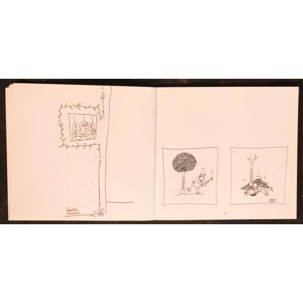 Nadreddin Hoca´nın Torunları: İBRAHİM ERSARAÇ (Çizginin Gölgesi), Ocak 2000, Karikatürcüler Derneği Yayınları, 71 sayfa, 19x18 cm, İTHAFLI VE İMZALI...