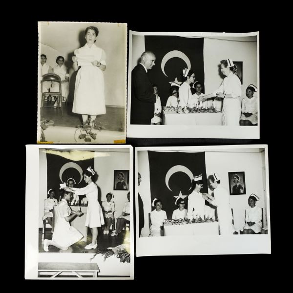 Bir hemşirenin terekesinden, ağırlıkla 1940 - 1960 yılları arasını kapsayan, öğrencilik ve meslek yaşamına ışık tutan 134 adet fotoğraf ve 6 adet belge lotu...