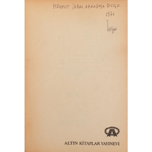 HAL VE GİDİŞ SIFIR, Turhan Selçuk, 1969, Altın Kitaplar Yayınevi, 221 sayfa, 14x20 cm...