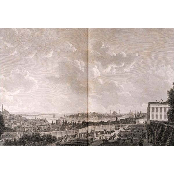 VOYAGE PITTORESQUE DE LA GRECE (6 bölüm, tam set), Auguste de Choiseul-Gouffier, 1782 / 1809 / 1822 (J. J. Blaise Libraire), A Paris, 36,5x55,5 cm...