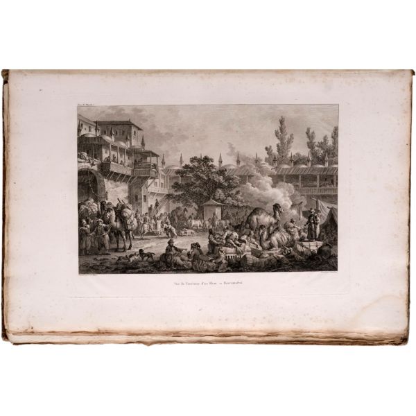 VOYAGE PITTORESQUE DE LA GRECE (6 bölüm, tam set), Auguste de Choiseul-Gouffier, 1782 / 1809 / 1822 (J. J. Blaise Libraire), A Paris, 36,5x55,5 cm...