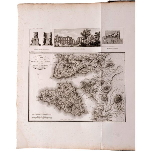 VOYAGE PITTORESQUE DE LA GRECE (6 bölüm, tam set), Auguste de Choiseul-Gouffier, 1782 / 1809 / 1822 (J. J. Blaise Libraire), A Paris, 36,5x55,5 cm...