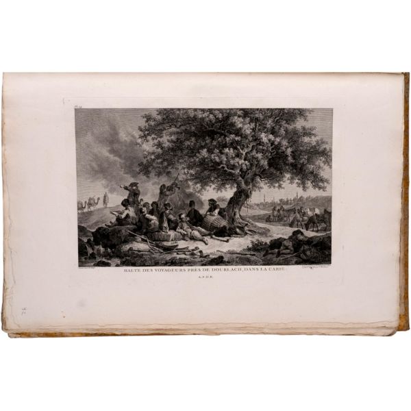 VOYAGE PITTORESQUE DE LA GRECE (6 bölüm, tam set), Auguste de Choiseul-Gouffier, 1782 / 1809 / 1822 (J. J. Blaise Libraire), A Paris, 36,5x55,5 cm...