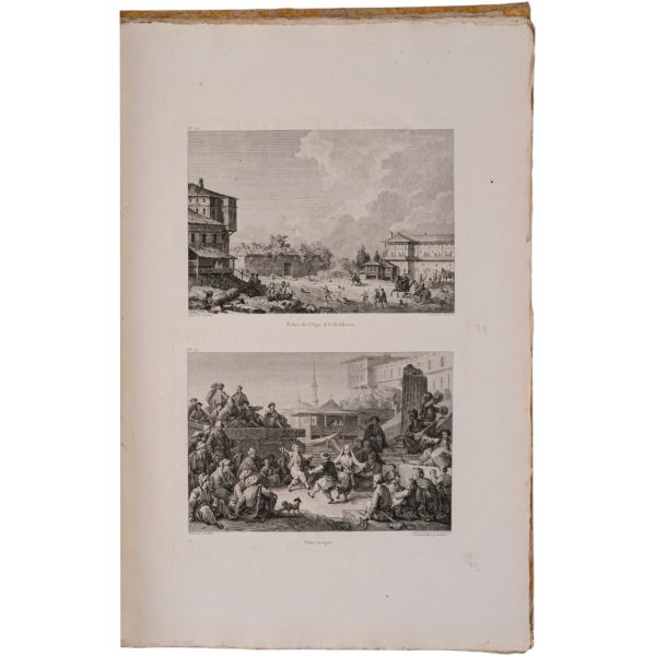 VOYAGE PITTORESQUE DE LA GRECE (6 bölüm, tam set), Auguste de Choiseul-Gouffier, 1782 / 1809 / 1822 (J. J. Blaise Libraire), A Paris, 36,5x55,5 cm...