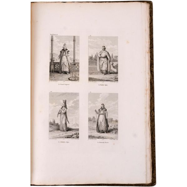 VOYAGE PITTORESQUE DE LA GRECE (6 bölüm, tam set), Auguste de Choiseul-Gouffier, 1782 / 1809 / 1822 (J. J. Blaise Libraire), A Paris, 36,5x55,5 cm...