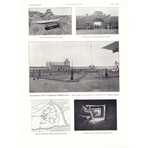 Dergi, Illustriation - 20 Kasım1915, Port - Said Ermeni mülteci kampı dört fotolu arka sayfa Türkiye haritalı, 30 sayfa, 28x38 cm