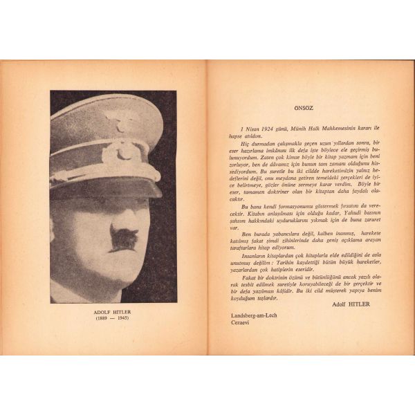 Kavgam, Adolf Hitler, Çeviren Refik Özdek, 697 sayfa+15 resim, 1972