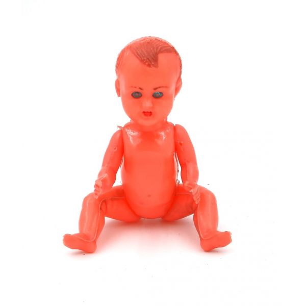 Şişme plastik oyuncak bebek, 6x16 cm
