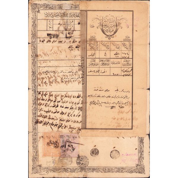 Osmanlıca ilmühaber, Adana, 1317, 18x27 cm