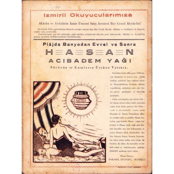 Akbaba dergisi 131. sayı, 11 Temmuz 1936, 